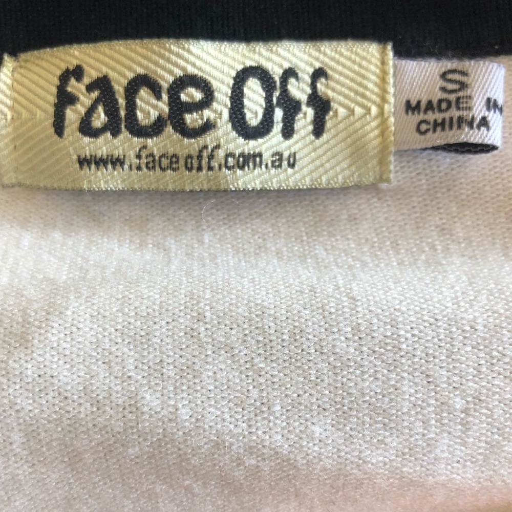 FACE OFF Cardigan Sz S Pearl Buttons - Picture 7 of 8